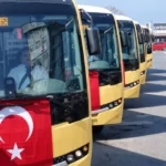 Zonguldak'ta hizmete giren yeni halk otobüsleri