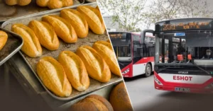 İzmir'de toplu taşıma ve ekmek fiyatlarına yapılan zamları gösteren görsel