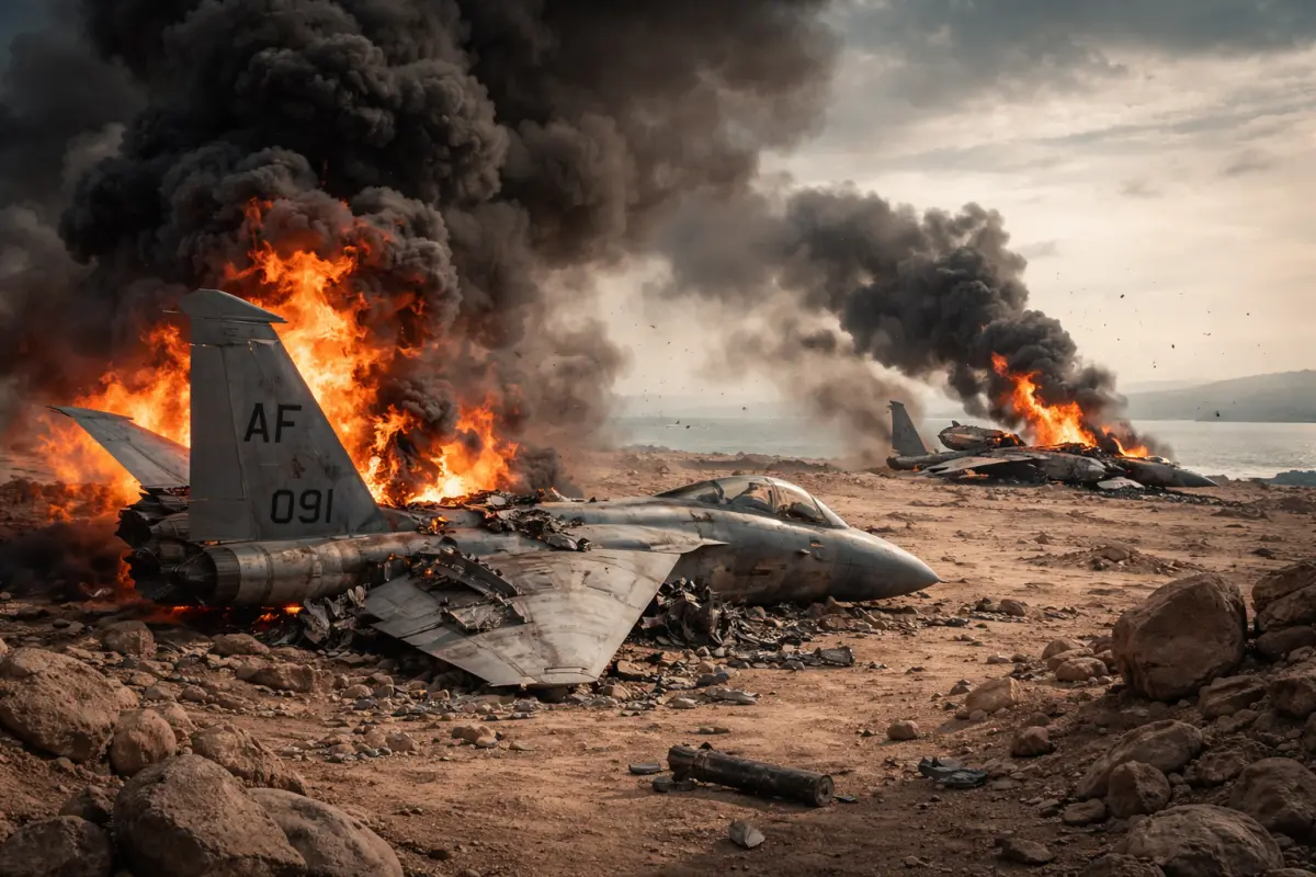 ABD savaş uçağı F-15 ve A-10'un düşürüldüğü iddiaları sonrası ABD ordusunun 23 yıl sonra ilk kez yaşadığı uçak kaybı.