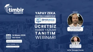 TİMBİR BHAweb ücretsiz haber yazılımı tanıtım webinarı görseli