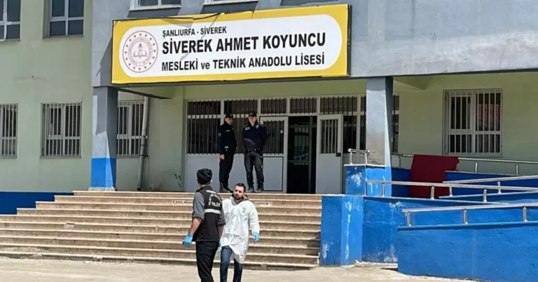 Siverek'teki okul saldırısında gözaltına alınan şüpheliler ve okul çevresi