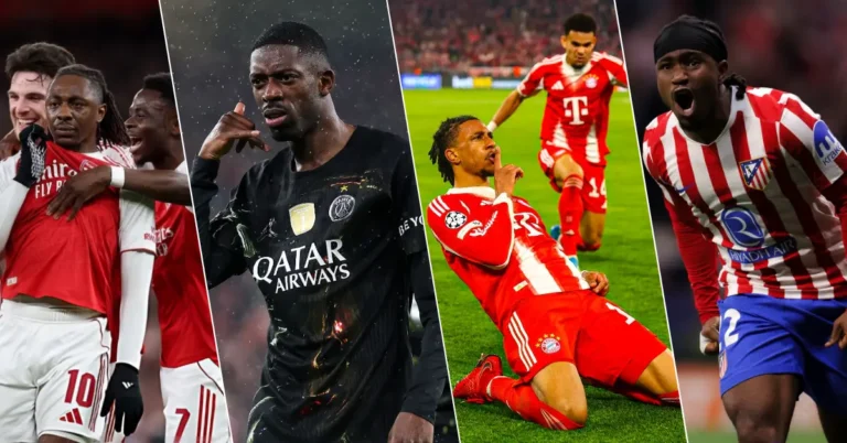 Şampiyonlar Ligi yarı finalinde mücadele edecek takımları gösteren görsel