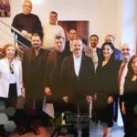 Ağıralioğlu'nun Almanya'daki IUC Derneği ziyareti sırasında çekilen hatıra fotoğrafı