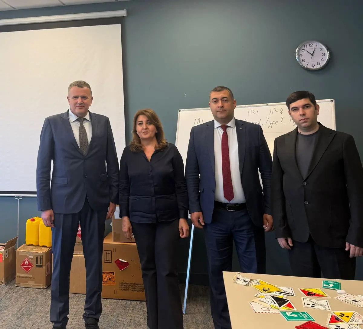 Murat Özçelik Azerbaycan'da tehlikeli madde taşımacılığı eğitimi ve temasları sırasında