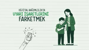 Çocukların dijital bağımlılık belirtileri gösterdiği bir durum