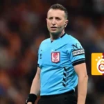 Galatasaray ve Fenerbahçe futbol takımlarının karşılaştığı derbi maçının hakemi Yasin Kol'u gösteren görsel
