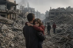 Gazze'de İsrail saldırıları sonucu artan can kaybını gösteren görsel