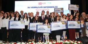 Su verimliliği yarışması ödül töreni ve dereceye giren öğrencilerin eserleri