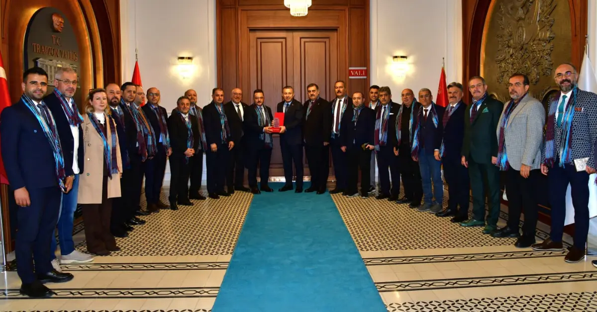 TİMBİR heyeti, Trabzon Valisi Tahir Şahin ile Valilik makamında bir araya geldi.