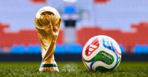 2026 FIFA Dünya Kupası logosu ve ev sahibi ülkelerin bayrakları