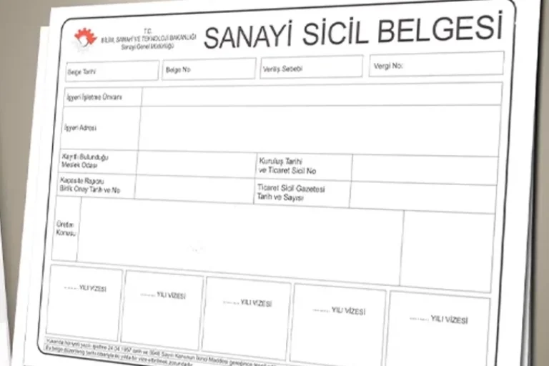Sanayi Sicil Tebliği'nin güncellenmesiyle ilgili başvuru ve geçerlilik şartlarındaki değişiklikleri gösteren görsel.