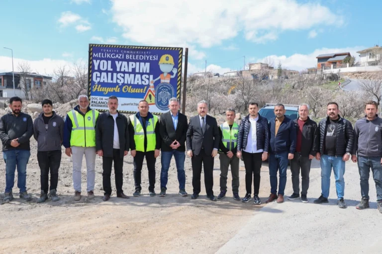 Melikgazi Belediyesi yeni yol projesi çalışmaları