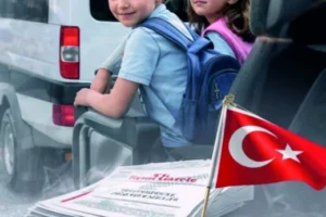 Kamu personeli servislerine çocuk taşıma izni verildiğini gösteren görsel