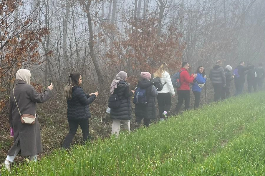 Nilüfer Belediyesi ve ONKODAY tarafından düzenlenen kanser haftası farkındalık yürüyüşü