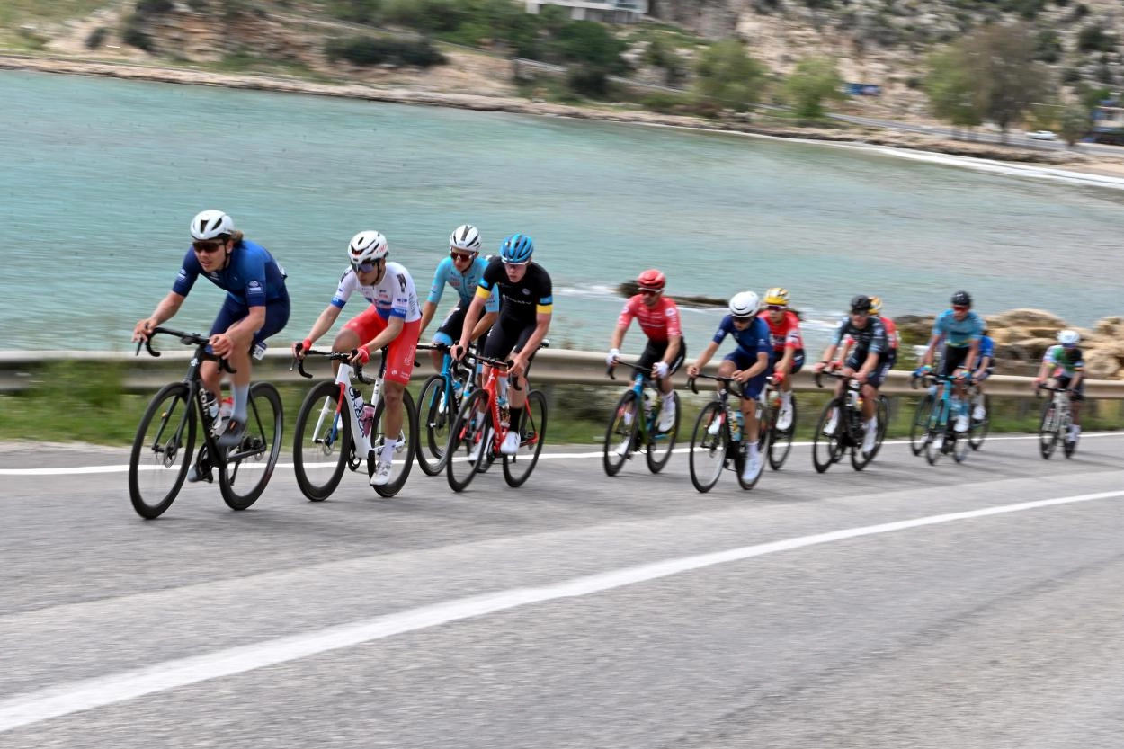 Tour of Mersin Uluslararası Bisiklet Turu'na katılan sporcular