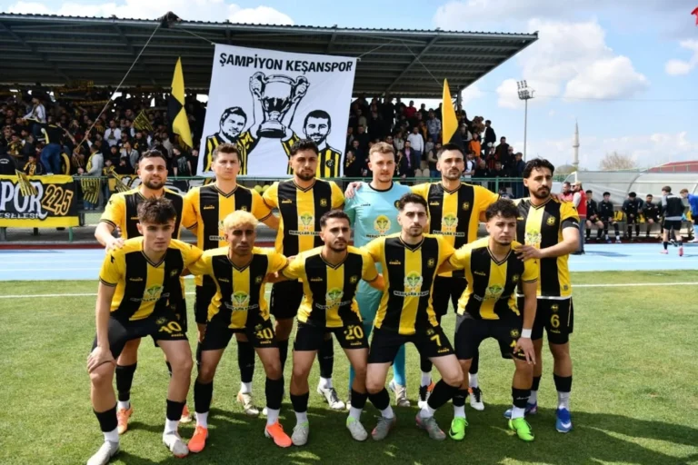 Keşanspor şampiyonluk kutlaması