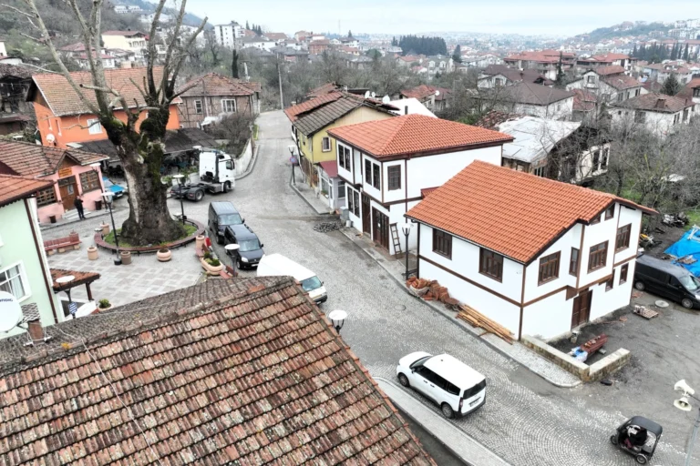 Kocaeli Gölcük Saraylı'daki tarihi tescilli yapının restorasyon sonrası kültürel merkez olarak hizmet vereceği alan.