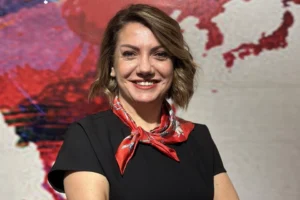 Prof. Dr. Nalan Kuru, ULUTEK Teknopark'ta duygusal zeka projesini anlatıyor.