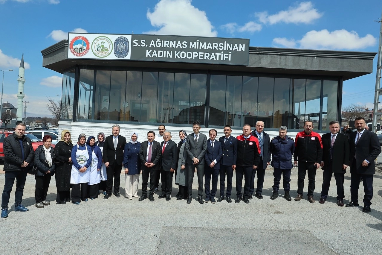 Kayseri'de Mimar Sinan'ı Anma Haftası kapsamında düzenlenen törenden bir görüntü