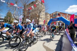 8. Tour of Mersin Uluslararası Bisiklet Turu Gülnar Etabı Ödül Töreni