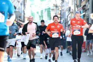 18. Uluslararası Bursa Osmangazi Tarihi Kent Koşusu'ndan genel görünüm