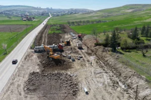 Ankara'da yeni bağlantı bulvarı yapım çalışması