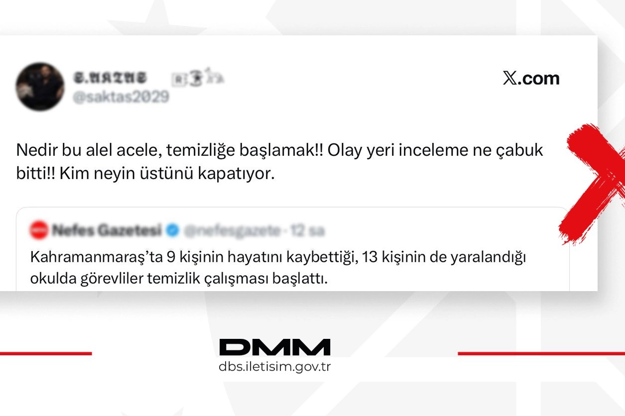 Kahramanmaraş'ta delil karartma iddialarına yalanlama