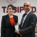 Bursa Tabip Odası Başkanı Ferda Firdin ve yeni yönetim kurulu üyeleri