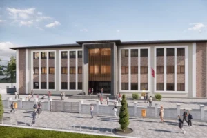 Kayseri Melikgazi'de 12 derslikli yeni ortaokul inşaatı