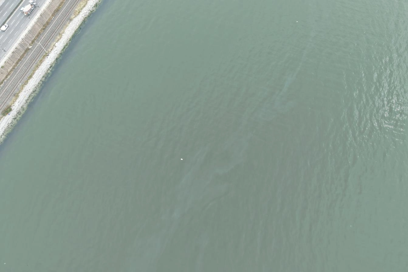 İzmir Körfezi'nde Alaybey Tersanesi yakınında tespit edilen yakıt kirliliği