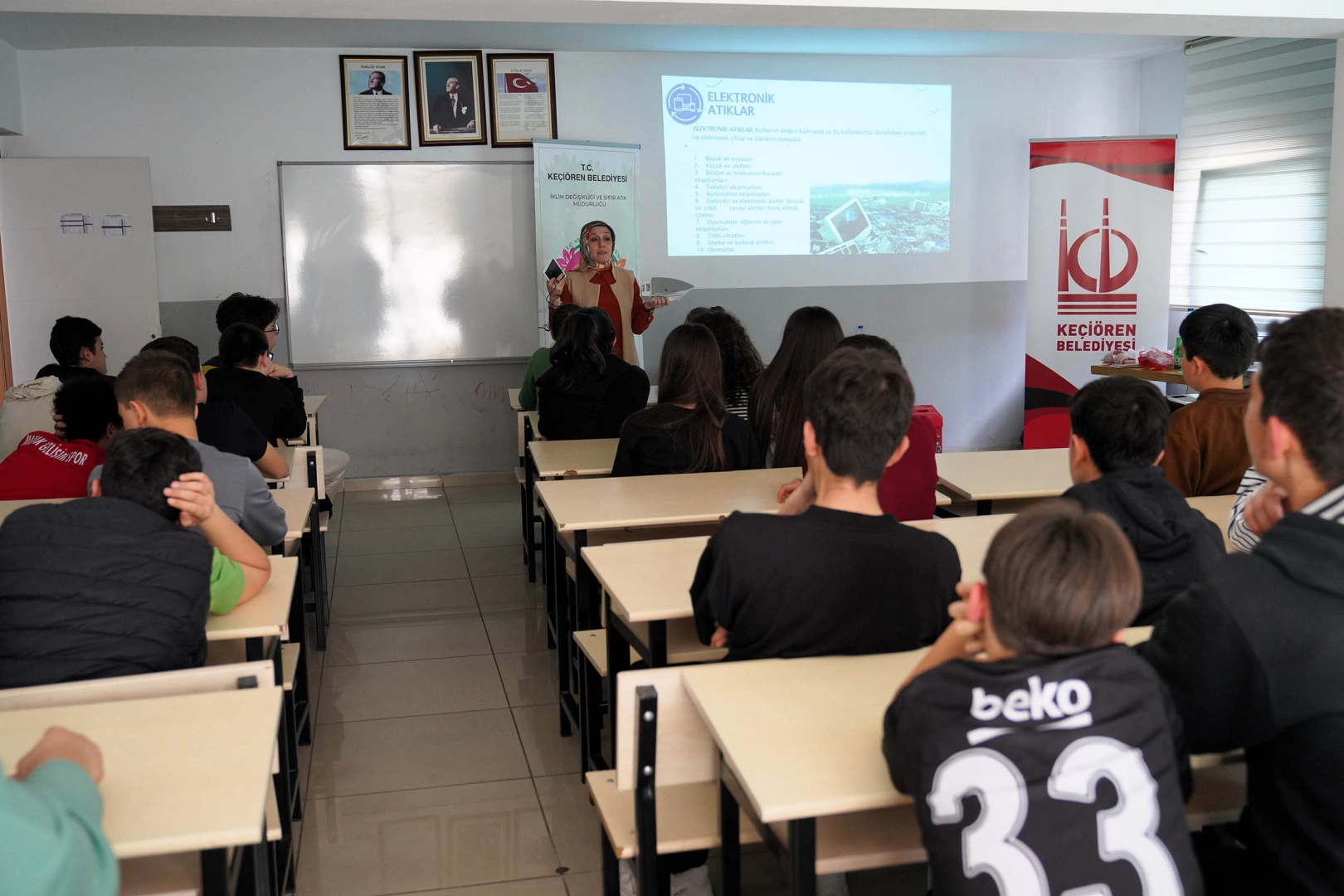 Keçiören Belediyesi'nde öğrencilere çevre ve sıfır atık eğitimi veriliyor