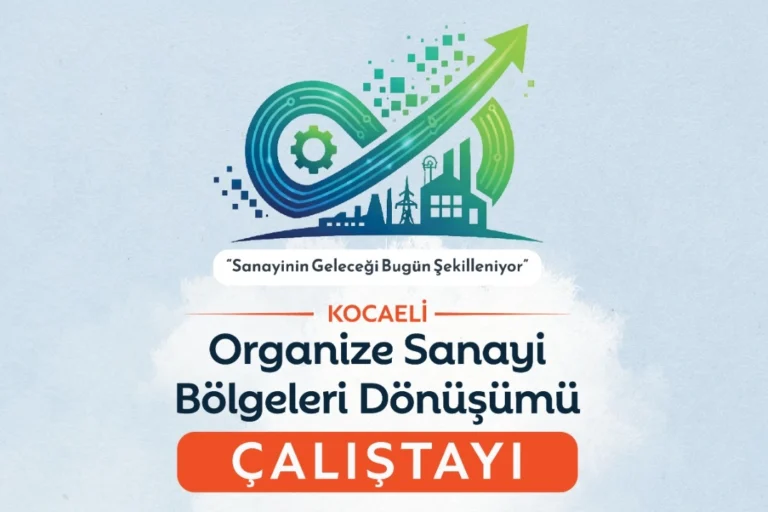 Kocaeli'de organize sanayi bölgelerinin dijital ve yeşil dönüşümü üzerine düzenlenen çalıştaydan genel görünüm.