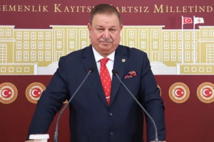 Yeniden Refah Partisi İstanbul Milletvekili Doğan Bekin, ABD'li temsilciye tepki gösteriyor.