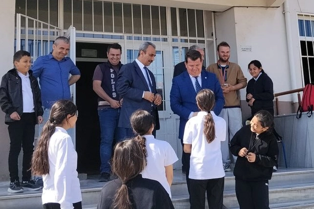 Edirne Keşan'da okullarda alınan güvenlik önlemleri denetleniyor