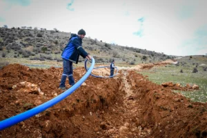 Malatya Arapgir Yaylacık Mahallesi'ne kazandırılan yeni içme suyu hattı ve deposu