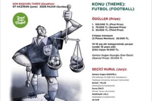 Denizli Büyükşehir Belediyesi tarafından düzenlenen 6. Uluslararası Karikatür Yarışması'nın teması "Futbol" olarak belirlendi.