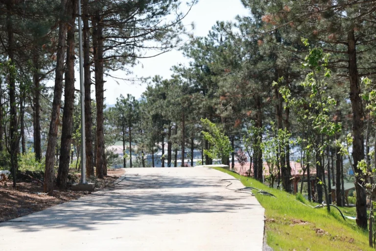 Pelitli Bayraktepe Mesire Alanı'nda son çalışmalar devam ediyor