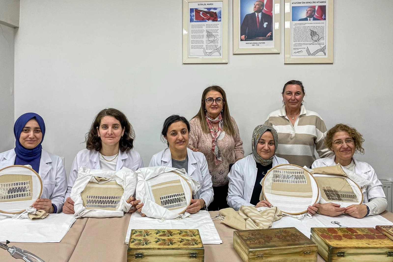 Çınarcık İşi işlemelerin sergilendiği atölye çalışması