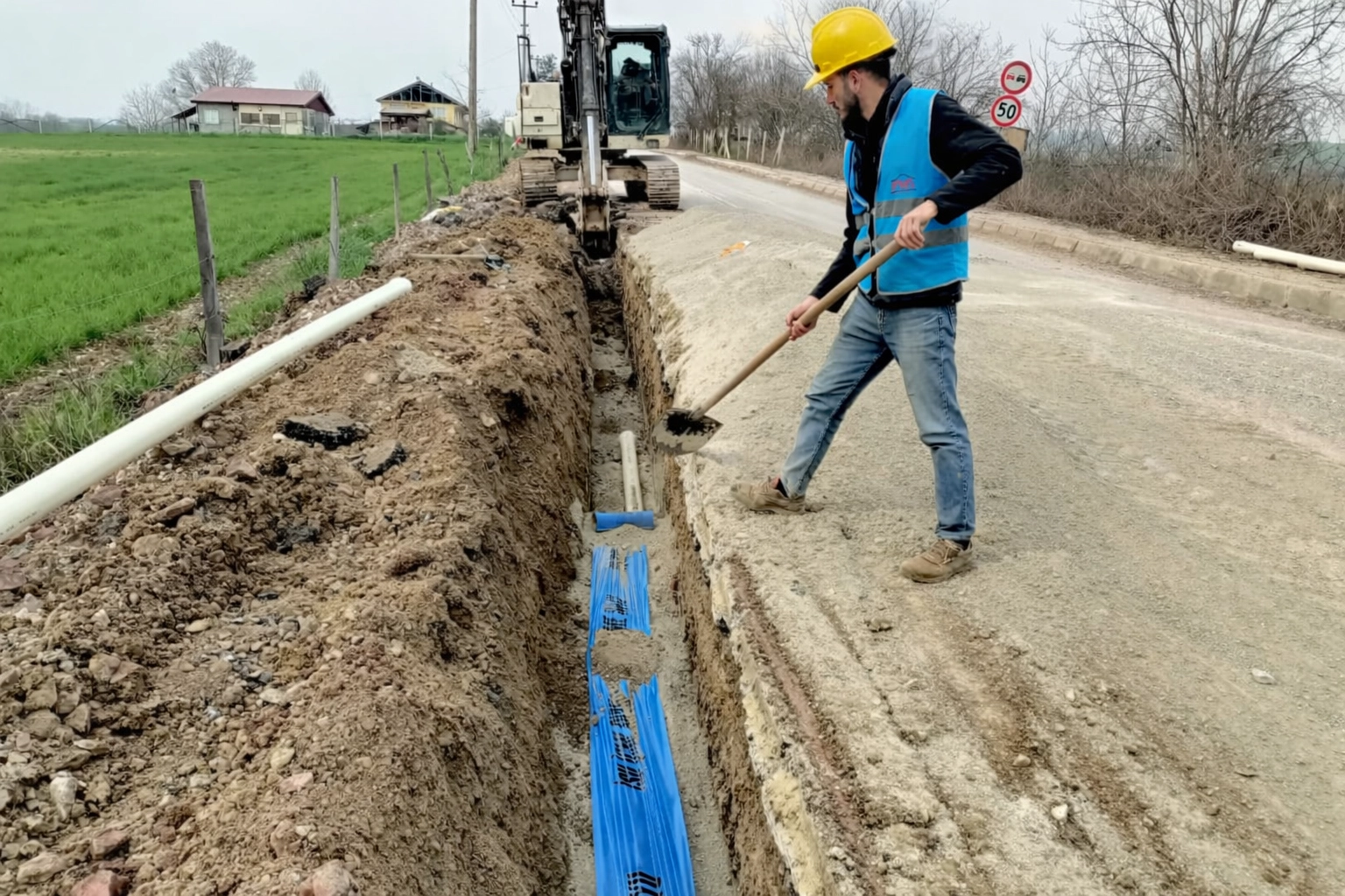 Kocaeli İSU tarafından Kandıra'da gerçekleştirilen kapsamlı altyapı çalışmaları