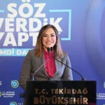 Tekirdağ Büyükşehir Belediye Başkanı Candan Yüceer'in görevdeki ikinci yılını değerlendirdiği basın toplantısı.