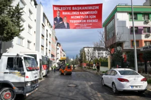 Bornova Egemenlik Mahallesi'nde kentsel dönüşüm ve asfalt çalışmaları