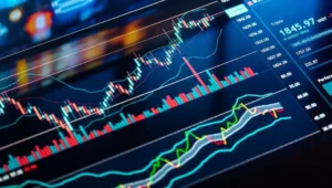 Borsa İstanbul'da işlem gören hisse senetlerini gösteren grafikler ve endeks rakamları