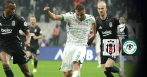 Beşiktaş ve Konyaspor futbol takımları Ziraat Türkiye Kupası yarı final maçında karşılaşıyor.