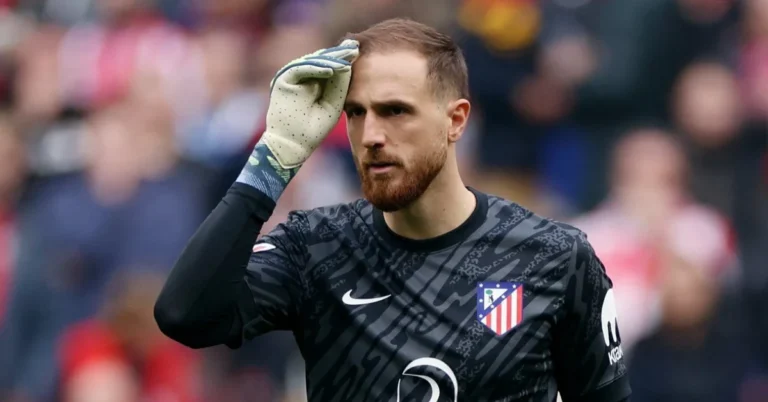 Fenerbahçe'nin transfer hedefi Jan Oblak'ın Atletico Madrid formasıyla çekilmiş fotoğrafı.