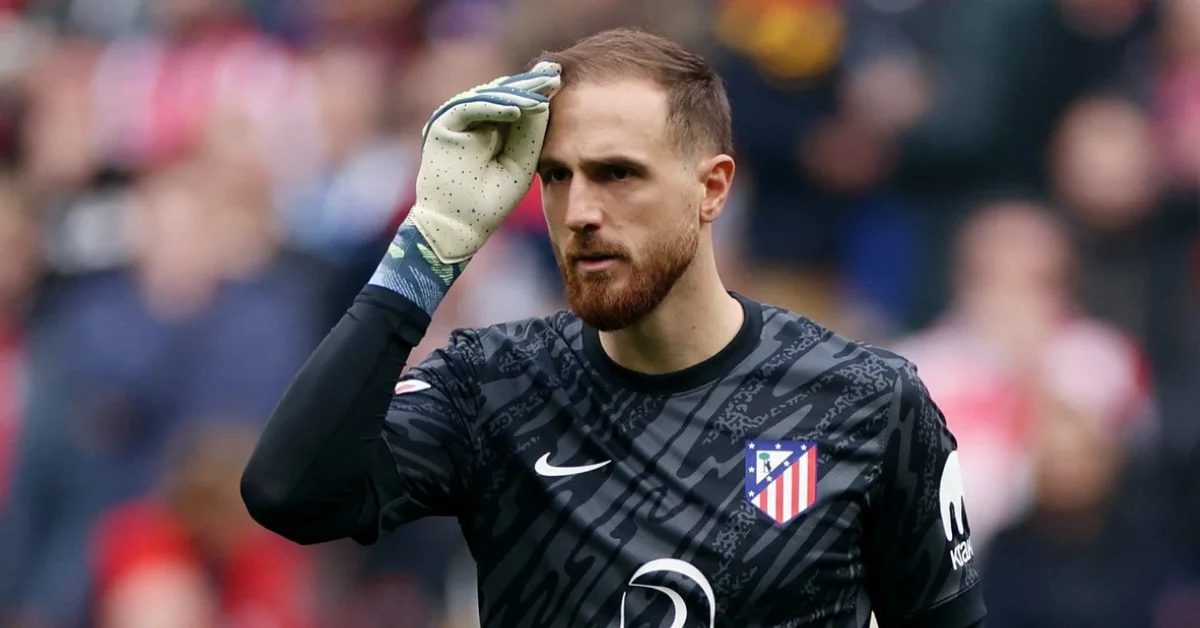 Fenerbahçe'nin transfer hedefi Jan Oblak'ın Atletico Madrid formasıyla çekilmiş fotoğrafı.