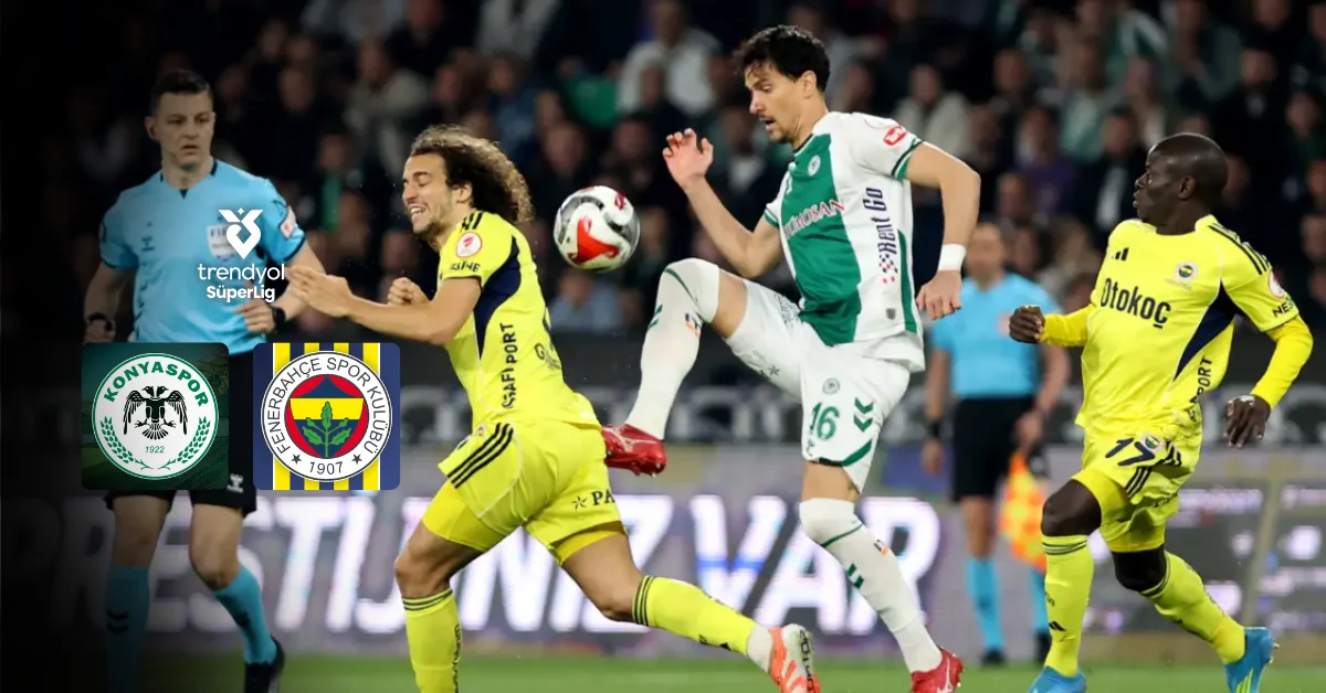 Fenerbahçe'nin Konyaspor deplasman maçı öncesi stadyum ve taraftar görselleri