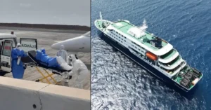 Hantavirüs taşıyan yolcuların karantinaya alındığına dair görsel