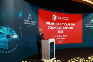 Türkiye'de e-ticaret hacminin 4,6 trilyon liraya ulaştığını gösteren grafik
