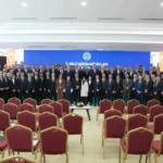 Milli Eğitim Bakanı Yusuf Tekin, Ankara'da düzenlenen İl Milli Eğitim Müdürleri Toplantısı'nda konuşma yaparken