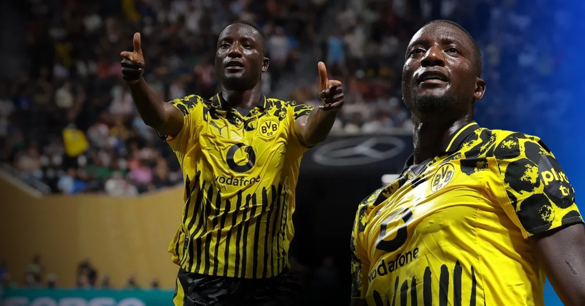 Fenerbahçe Başkanı Sadettin Saran ve Stuttgartlı golcü Serhou Guirassy'nin transfer görüşmesi